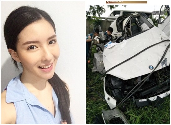 ▲泰国女星Inn车祸身亡。（图／翻摄自thairath）
